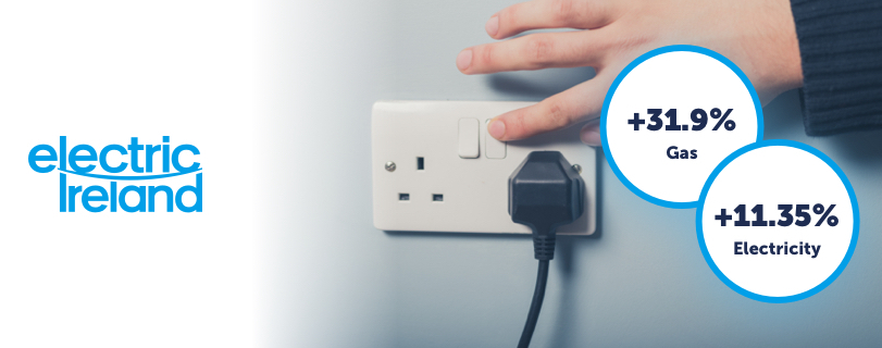 Electric Ireland announces second price increase this year