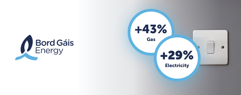 Bord Gáis Energy announces massive price hike